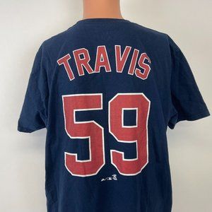 Fanatics Sam Travis Boston Red Sox 2018 World Series Jersey T Shirt MLB XL
